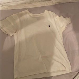 Big boys white short sleeve polo